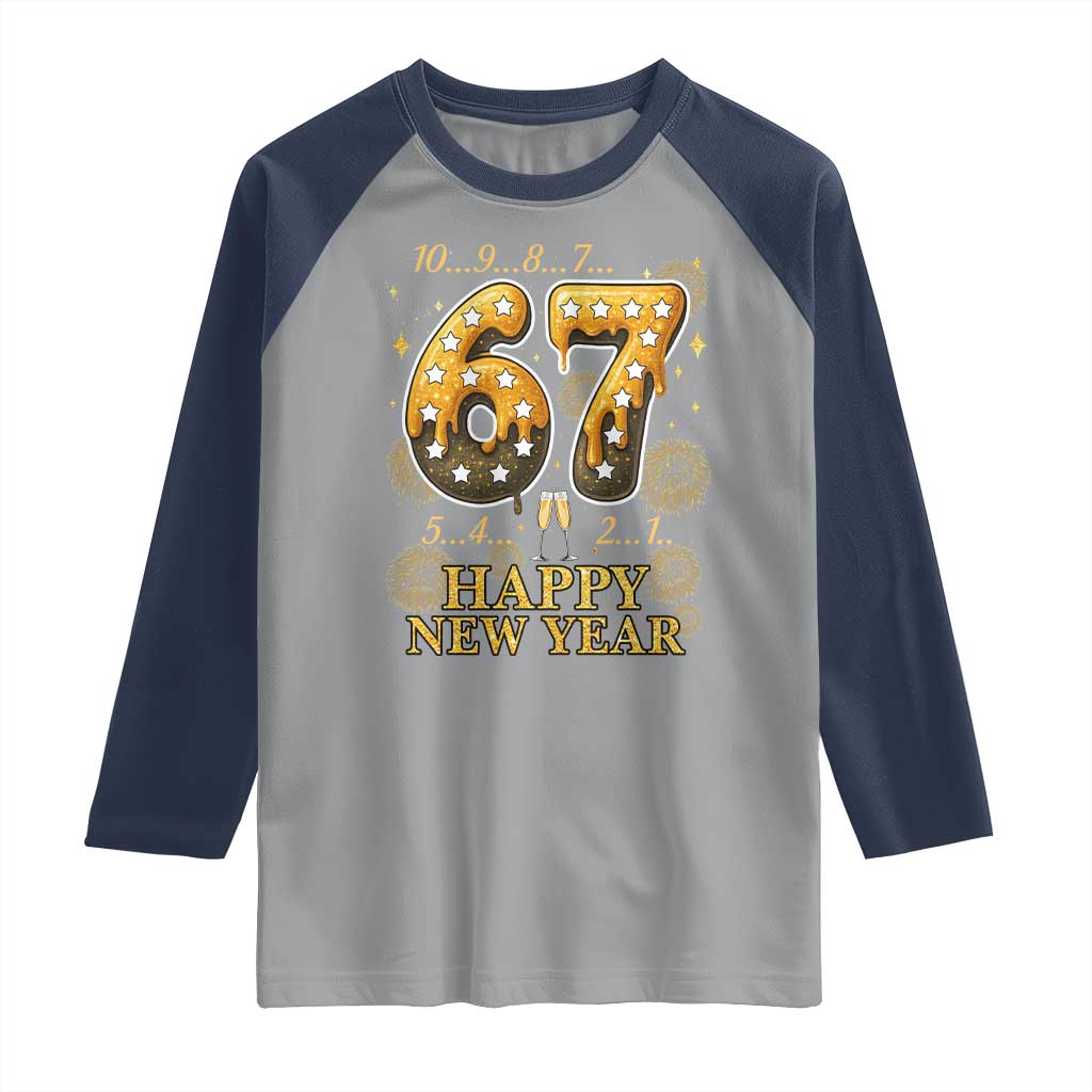 Funny 67 New Years Eve Raglan Shirt Countdown New Year Party 2026 Six Seven Meme - Wonder Print Shop