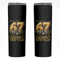 Funny 67 New Years Eve Skinny Tumbler Countdown New Year Party 2026 Six Seven Meme - Wonder Print Shop