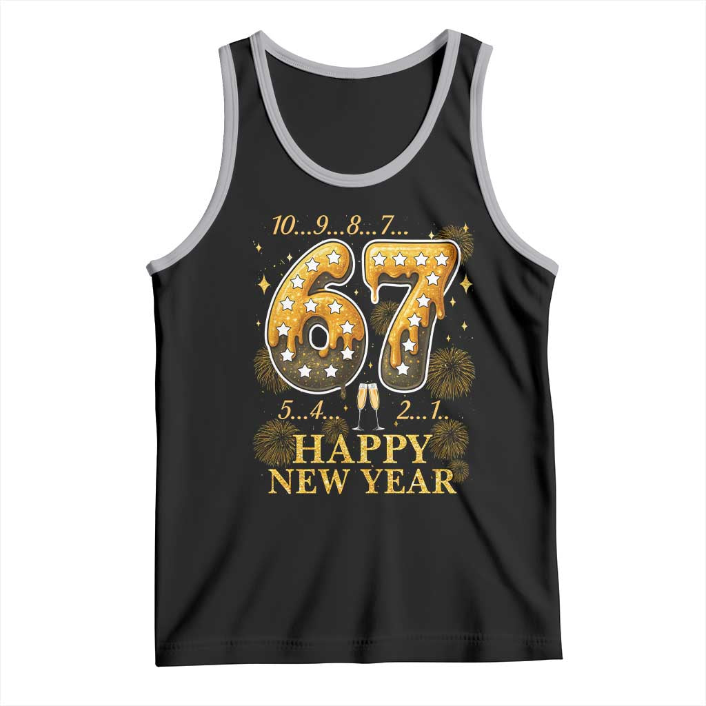 Funny 67 New Years Eve Tank Top Countdown New Year Party 2026 Six Seven Meme - Wonder Print Shop