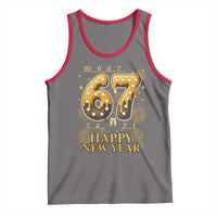 Funny 67 New Years Eve Tank Top Countdown New Year Party 2026 Six Seven Meme - Wonder Print Shop