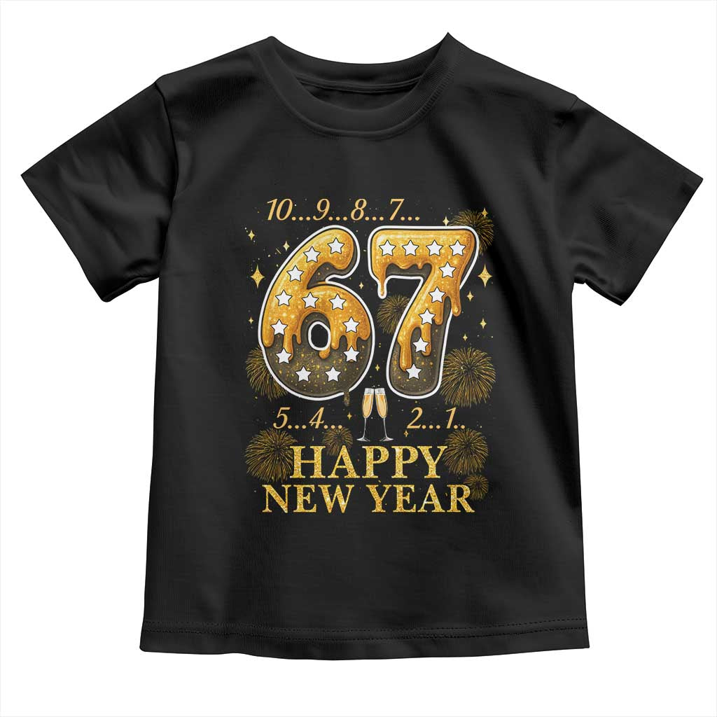Funny 67 New Years Eve Toddler T Shirt Countdown New Year Party 2026 Six Seven Meme - Wonder Print Shop