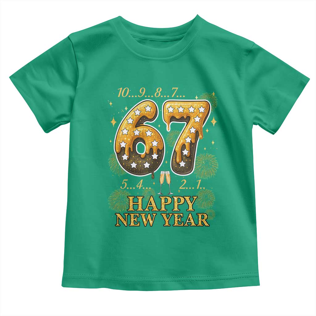 Funny 67 New Years Eve Toddler T Shirt Countdown New Year Party 2026 Six Seven Meme - Wonder Print Shop