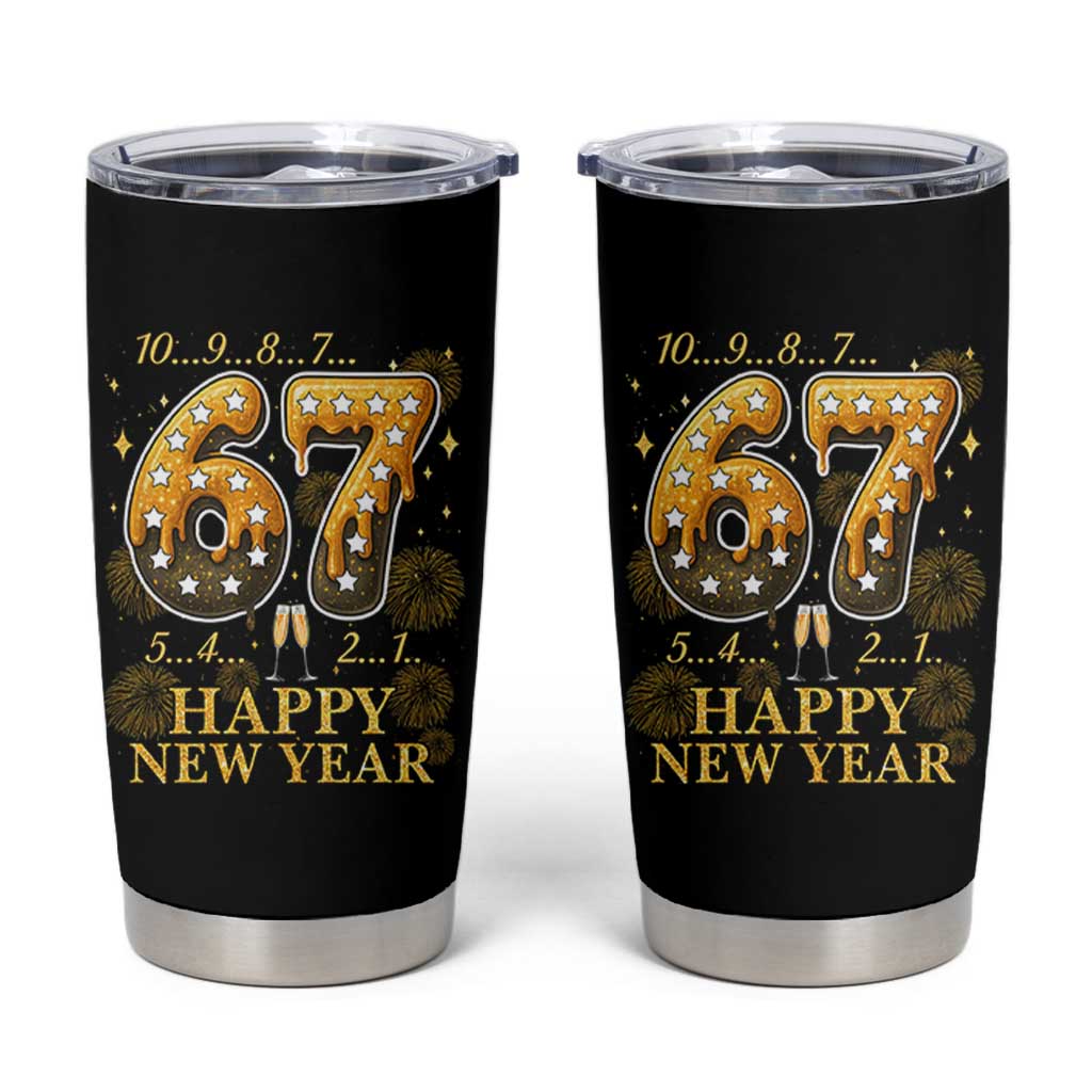 Funny 67 New Years Eve Tumbler Cup Countdown New Year Party 2026 Six Seven Meme - Wonder Print Shop