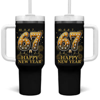 Funny 67 New Years Eve Tumbler With Handle Countdown New Year Party 2026 Six Seven Meme - Wonder Print Shop