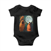 Funny Marcus The Worm New Year Baby Onesie Happy New Year 2026 Moon NYE Party - Wonder Print Shop