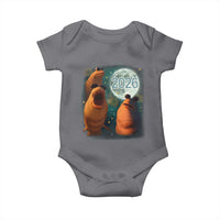 Funny Marcus The Worm New Year Baby Onesie Happy New Year 2026 Moon NYE Party - Wonder Print Shop