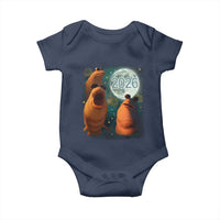 Funny Marcus The Worm New Year Baby Onesie Happy New Year 2026 Moon NYE Party - Wonder Print Shop