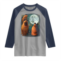 Funny Marcus The Worm New Year Raglan Shirt Happy New Year 2026 Moon NYE Party - Wonder Print Shop