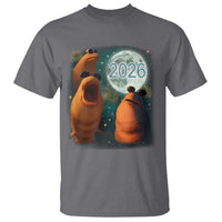 Funny Marcus The Worm New Year T Shirt Happy New Year 2026 Moon NYE Party - Wonder Print Shop