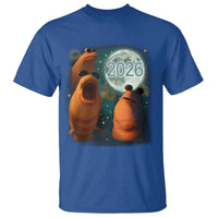 Funny Marcus The Worm New Year T Shirt Happy New Year 2026 Moon NYE Party - Wonder Print Shop