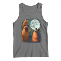 Funny Marcus The Worm New Year Tank Top Happy New Year 2026 Moon NYE Party - Wonder Print Shop