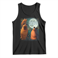 Funny Marcus The Worm New Year Tank Top Happy New Year 2026 Moon NYE Party - Wonder Print Shop