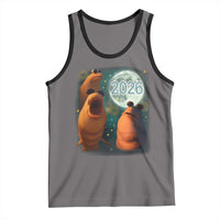 Funny Marcus The Worm New Year Tank Top Happy New Year 2026 Moon NYE Party - Wonder Print Shop