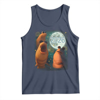 Funny Marcus The Worm New Year Tank Top Happy New Year 2026 Moon NYE Party - Wonder Print Shop