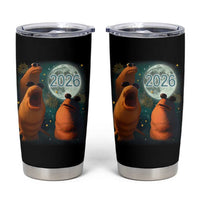 Funny Marcus The Worm New Year Tumbler Cup Happy New Year 2026 Moon NYE Party - Wonder Print Shop