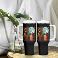 Funny Marcus The Worm New Year Tumbler With Handle Happy New Year 2026 Moon NYE Party - Wonder Print Shop