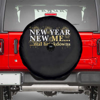 New Year New Me Mental Breakdowns Spare Tire Cover Funny New Year Party Fireworks - Wonder Print Shop