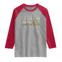 New Year New Me Mental Breakdowns Raglan Shirt Funny New Year Party Fireworks - Wonder Print Shop