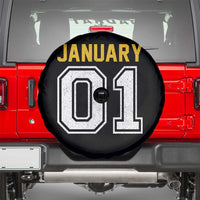 Funny January 01 New Years Eve Party Spare Tire Cover - Wonder Print Shop