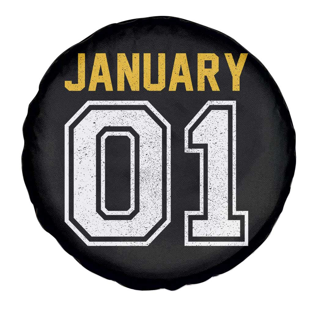 Funny January 01 New Years Eve Party Spare Tire Cover - Wonder Print Shop