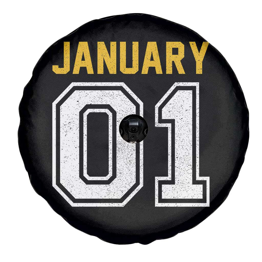 Funny January 01 New Years Eve Party Spare Tire Cover - Wonder Print Shop