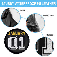 Funny January 01 New Years Eve Party Spare Tire Cover - Wonder Print Shop