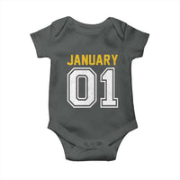 Funny January 01 New Years Eve Party Baby Onesie - Wonder Print Shop