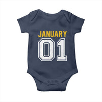 Funny January 01 New Years Eve Party Baby Onesie - Wonder Print Shop