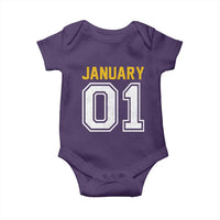Funny January 01 New Years Eve Party Baby Onesie - Wonder Print Shop