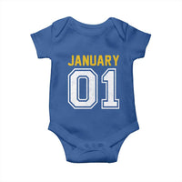Funny January 01 New Years Eve Party Baby Onesie - Wonder Print Shop
