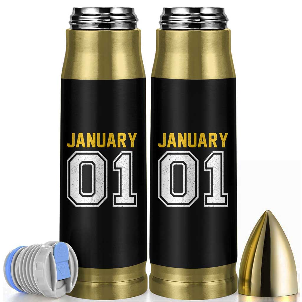 Funny January 01 New Years Eve Party Bullet Tumbler - Wonder Print Shop
