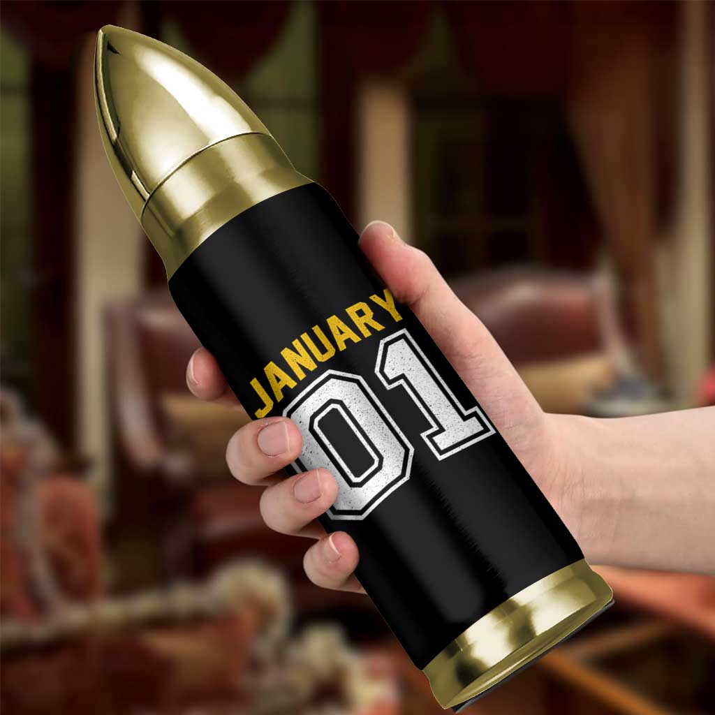 Funny January 01 New Years Eve Party Bullet Tumbler - Wonder Print Shop