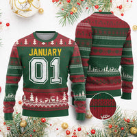 Funny January 01 New Years Eve Party Ugly Christmas Sweater - Wonder Print Shop