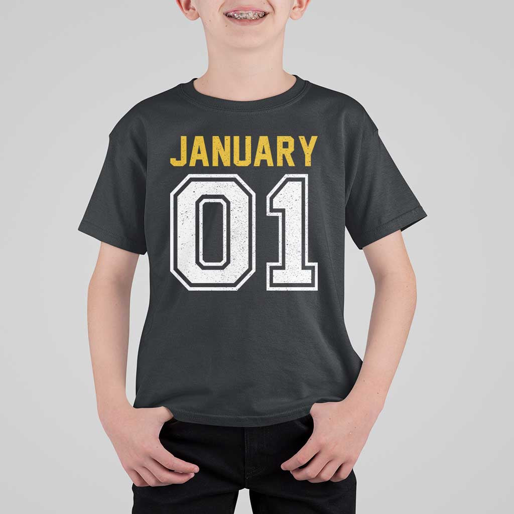 Funny January 01 New Years Eve Party T Shirt For Kid - Wonder Print Shop