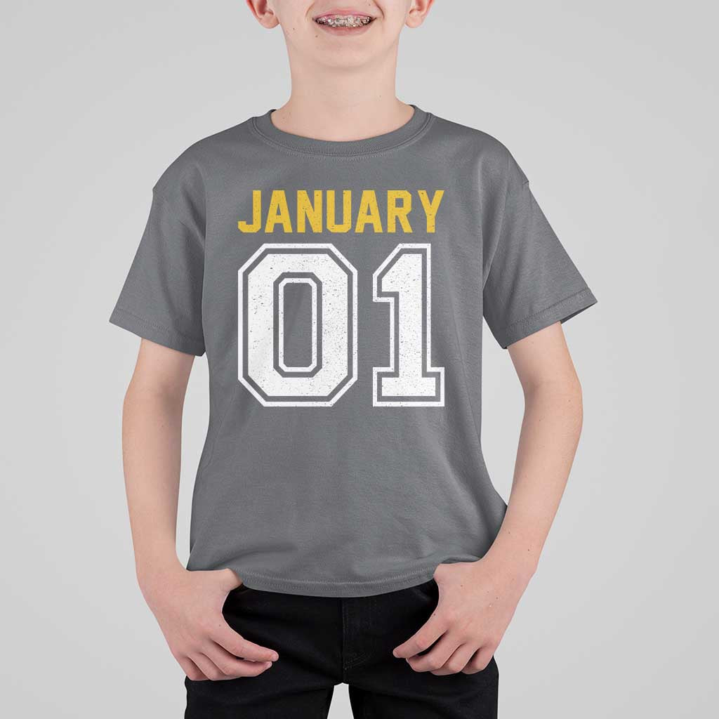 Funny January 01 New Years Eve Party T Shirt For Kid - Wonder Print Shop