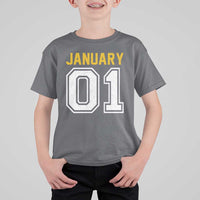 Funny January 01 New Years Eve Party T Shirt For Kid - Wonder Print Shop