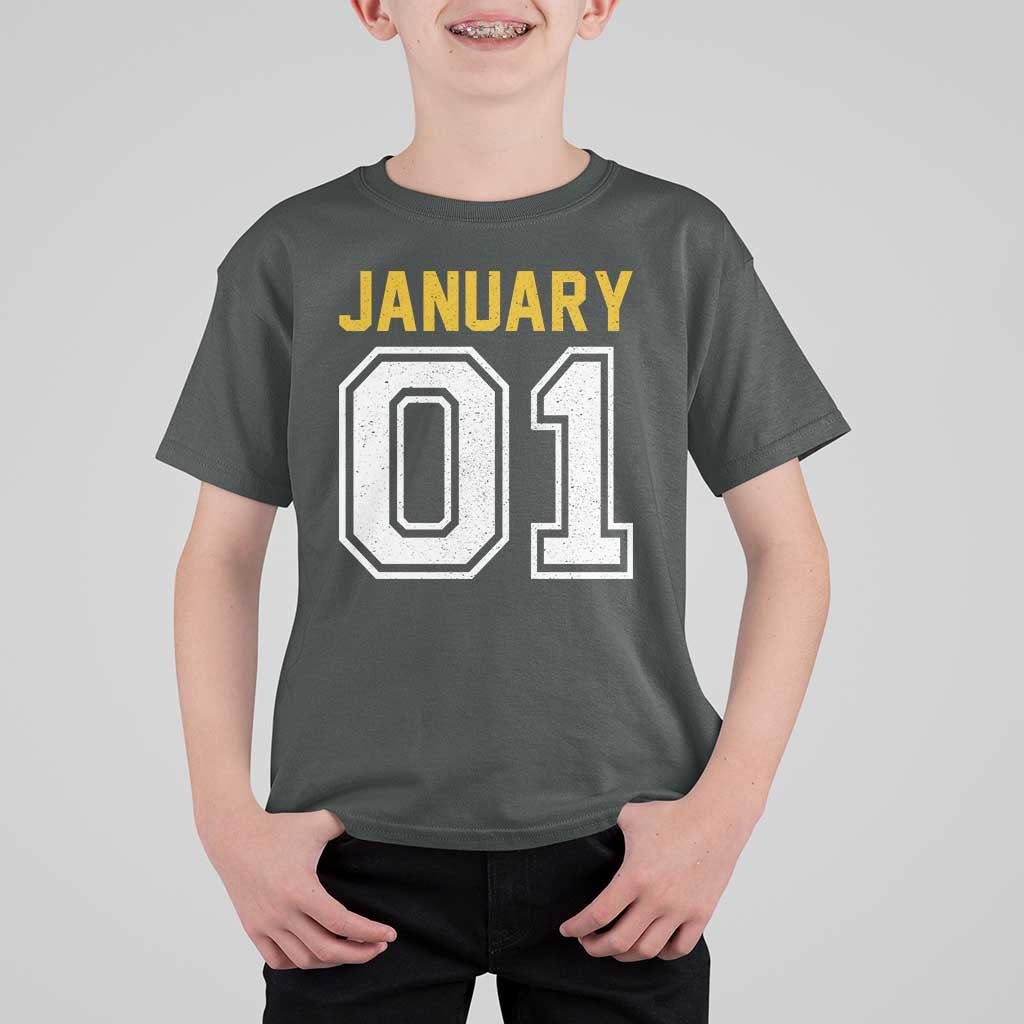 Funny January 01 New Years Eve Party T Shirt For Kid - Wonder Print Shop