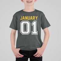 Funny January 01 New Years Eve Party T Shirt For Kid - Wonder Print Shop