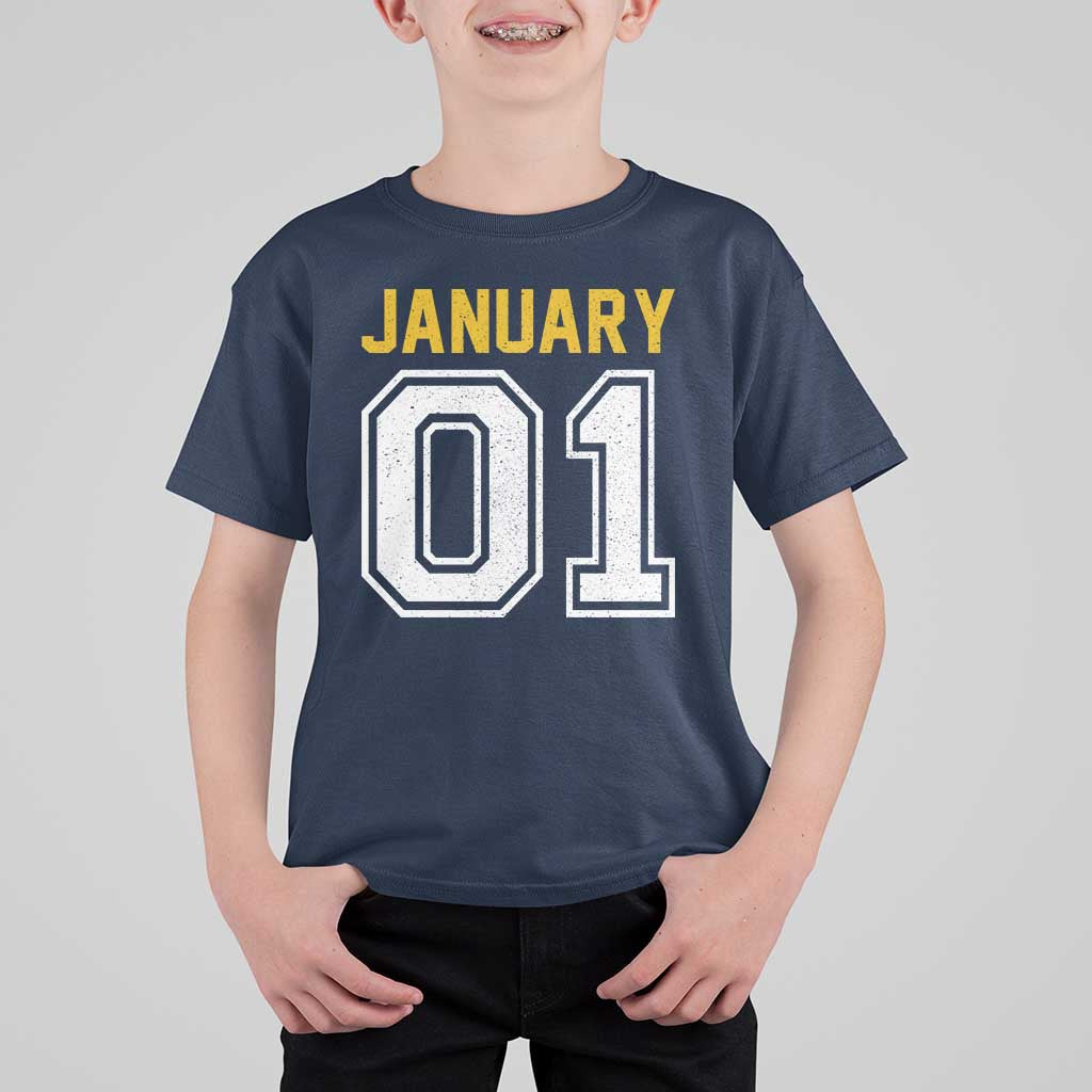 Funny January 01 New Years Eve Party T Shirt For Kid - Wonder Print Shop