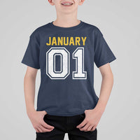 Funny January 01 New Years Eve Party T Shirt For Kid - Wonder Print Shop