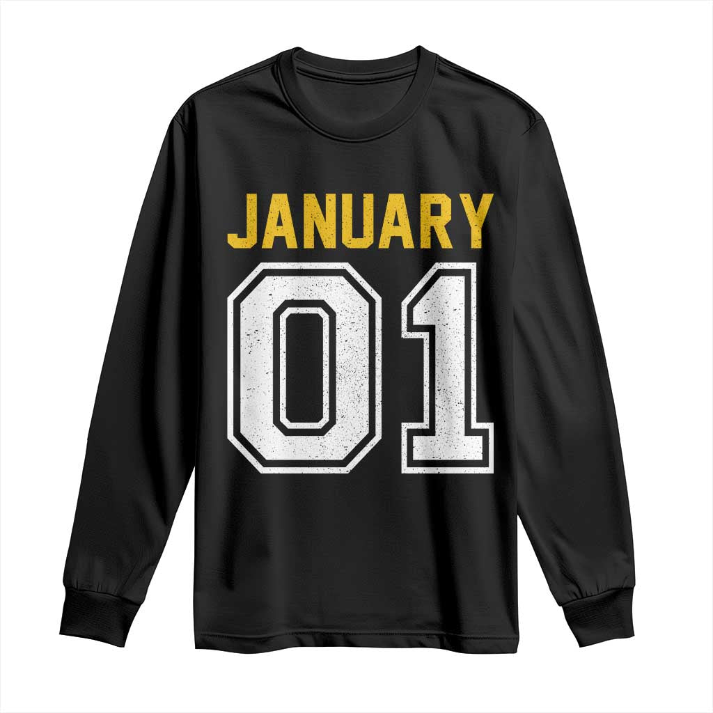 Funny January 01 New Years Eve Party Long Sleeve Shirt - Wonder Print Shop