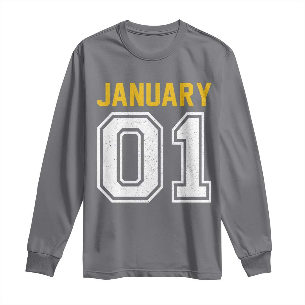 Funny January 01 New Years Eve Party Long Sleeve Shirt - Wonder Print Shop