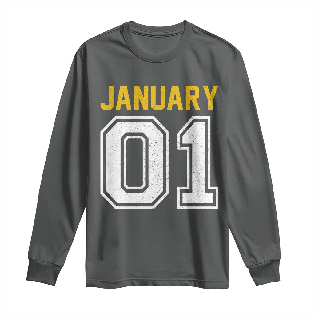 Funny January 01 New Years Eve Party Long Sleeve Shirt - Wonder Print Shop