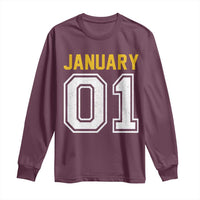 Funny January 01 New Years Eve Party Long Sleeve Shirt - Wonder Print Shop