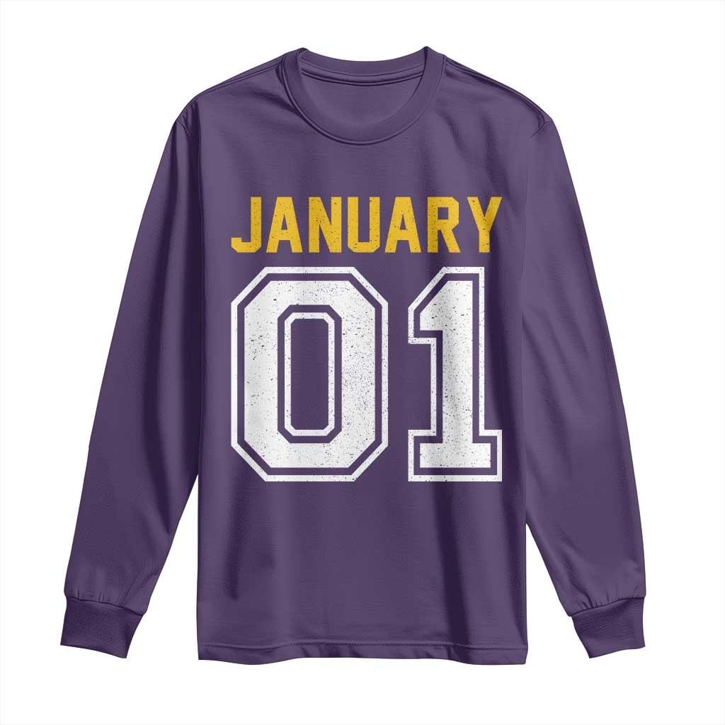 Funny January 01 New Years Eve Party Long Sleeve Shirt - Wonder Print Shop