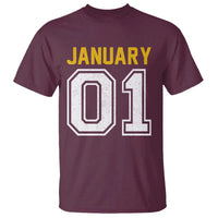 Funny January 01 New Years Eve Party T Shirt - Wonder Print Shop