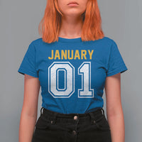 Funny January 01 New Years Eve Party T Shirt For Women - Wonder Print Shop