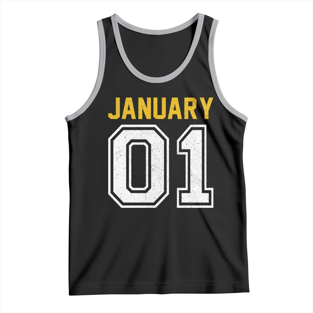 Funny January 01 New Years Eve Party Tank Top - Wonder Print Shop