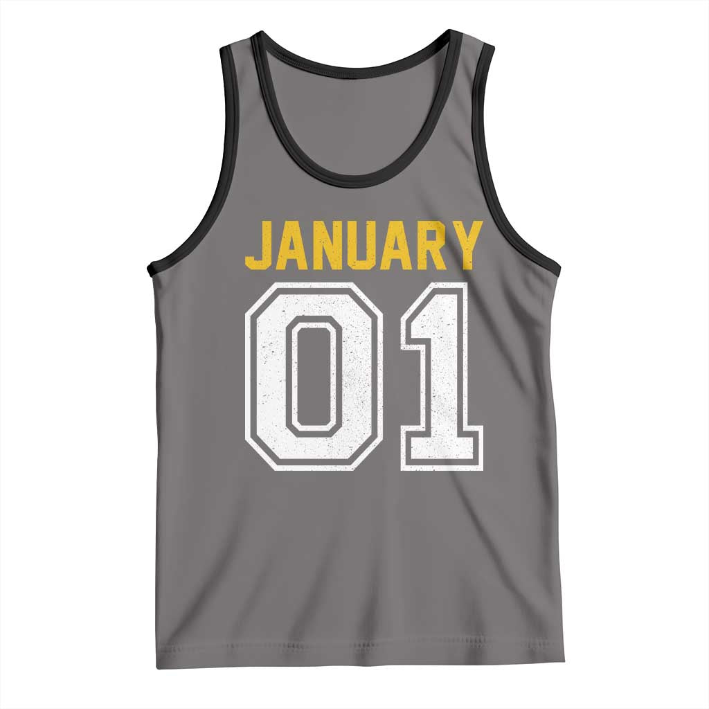 Funny January 01 New Years Eve Party Tank Top - Wonder Print Shop