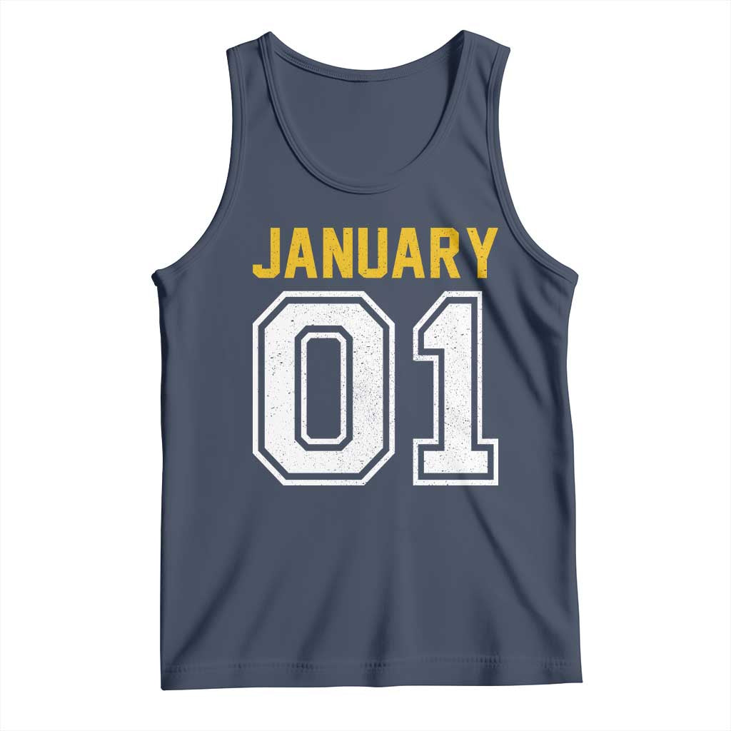Funny January 01 New Years Eve Party Tank Top - Wonder Print Shop